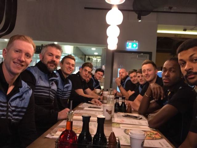 Squad meal in South Africa
