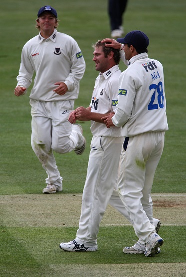 Harris in his only game for Sussex